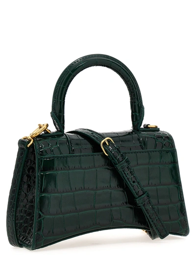 Shop Balenciaga Hourglass Xs Hand Bags Green