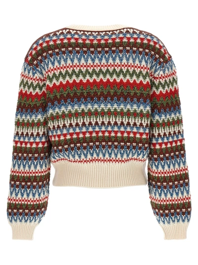 Shop Loro Piana Jacquard Sweater Sweater, Cardigans Multicolor