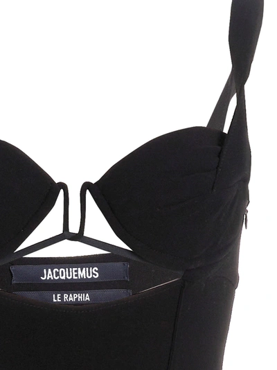 Shop Jacquemus La Combinaison Bikini Jewelry Black