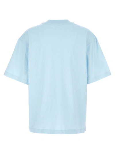 Shop Marni Logo Print T-shirt Light Blue
