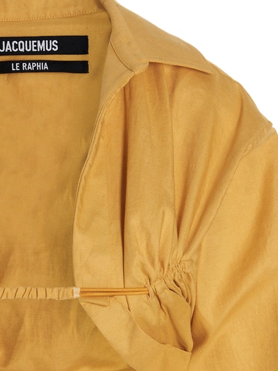 Shop Jacquemus Ma Viscose Shirt, Blouse Yellow