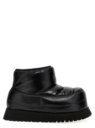 Shop Mm6 Maison Margiela Padded Ankle Boots Boots, Ankle Boots Black