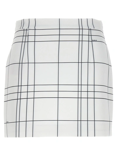 Shop Marni Patterned Skirt Skirts White/black