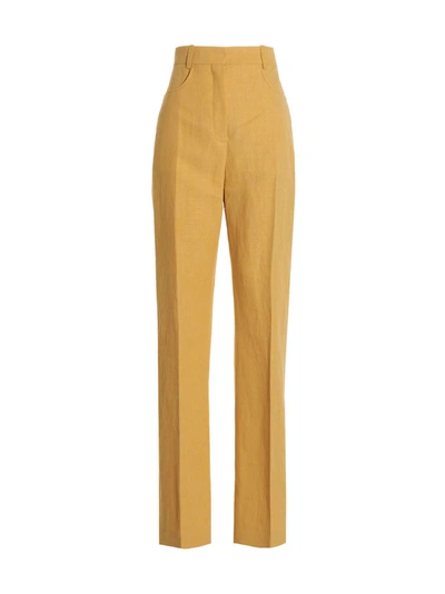 Shop Jacquemus Sauge' Pants Yellow