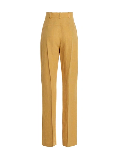 Shop Jacquemus Sauge' Pants Yellow
