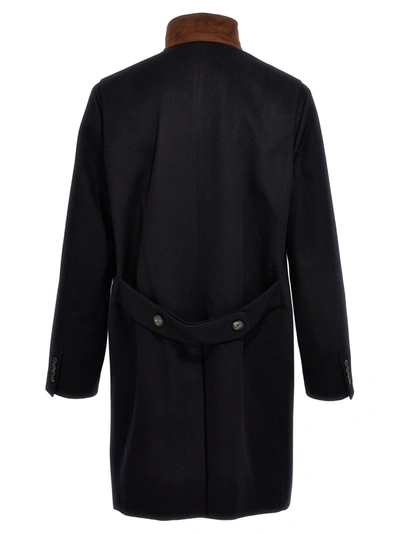 Shop Loro Piana Single-breasted Cashmere Coat Coats, Trench Coats Blue