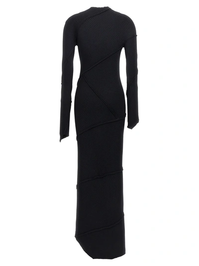 Shop Balenciaga Spiral Dresses Black
