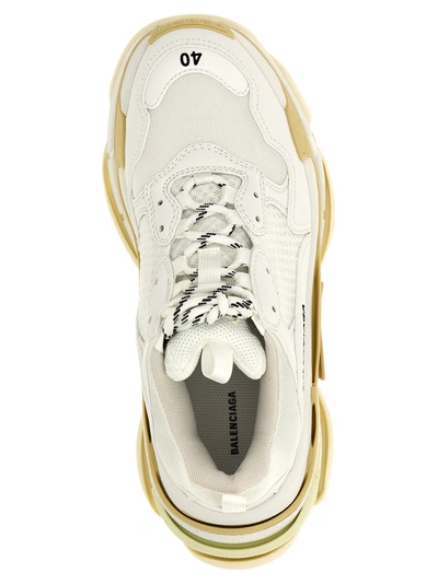 Shop Balenciaga Triple S Sneakers White