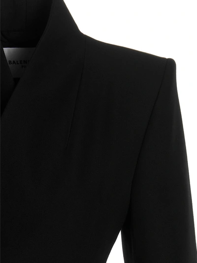 Shop Balenciaga Waisted Maxi Coat Coats, Trench Coats Black