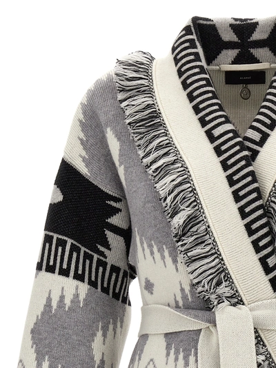 Shop Alanui Icon Sweater, Cardigans In Gray