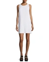 RAG & BONE EVIE HONEYCOMB SHIFT DRESS, WHITE