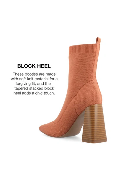 Journee Collection Noralinn Bootie In Rust
