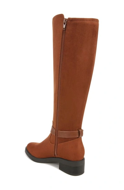 Shop Lifestride Brooks Knee High Boot In Walnut