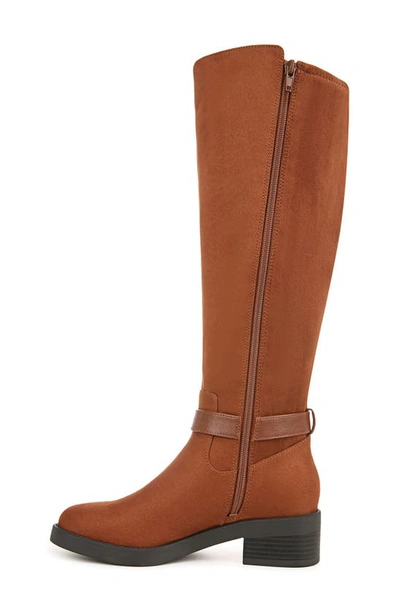 Shop Lifestride Brooks Knee High Boot In Walnut