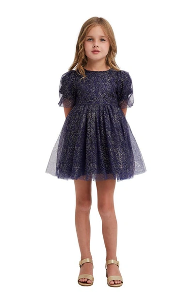 Shop Bardot Kids' Carra Glitter Tulle Party Dress In Glitter Go