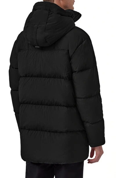 Shop Canada Goose Lawrence Hooded 750-fill-power Down Puffer Jacket In Black - Noir