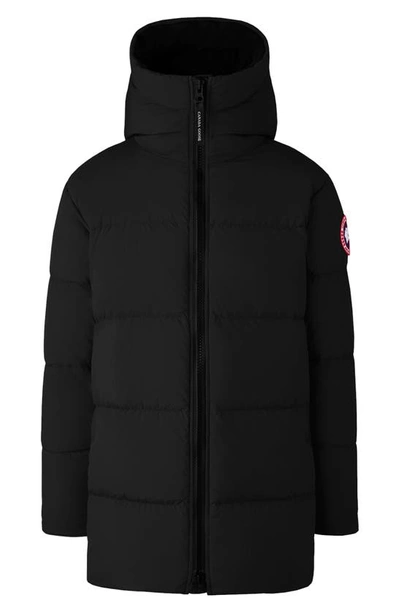Shop Canada Goose Lawrence Hooded 750-fill-power Down Puffer Jacket In Black - Noir