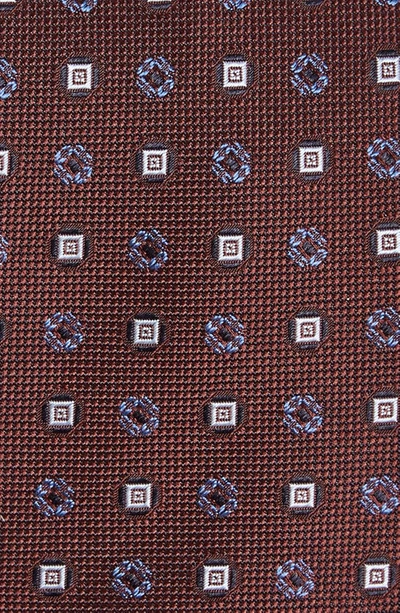 Shop Brioni Medallion Silk Tie In Amaranth