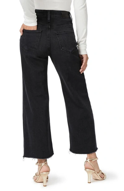 Paige Anessa With Set In Pocket Wide Leg Pants In Renetta In Black Lotus