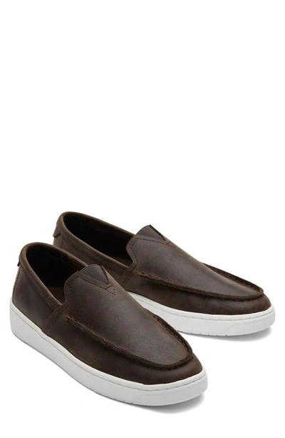 Shop Toms Trvl Lite Slip-on Sneaker In Dark Brown
