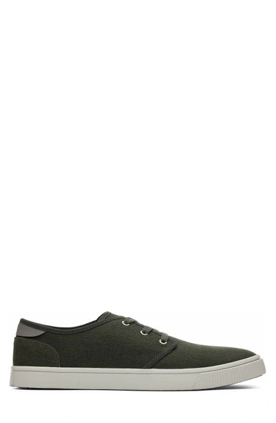 Shop Toms Carlo Sneaker In Dark Green