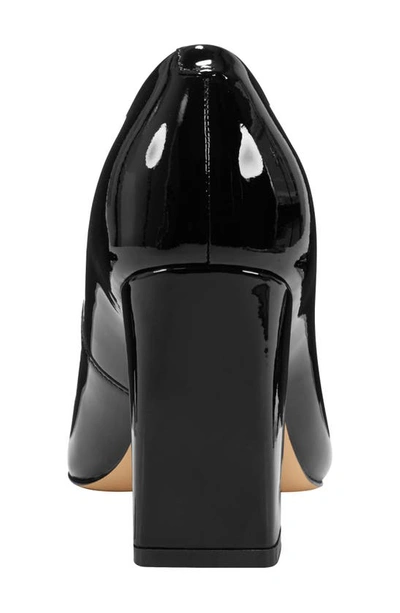Shop Marc Fisher Ltd Yalina Pointed Toe Block Heel Pump In Black Patent