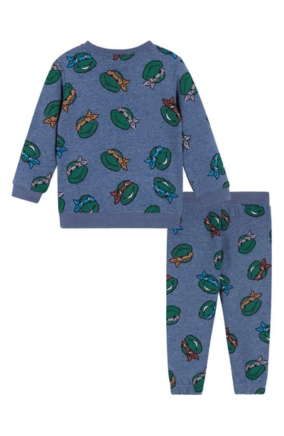 Shop Andy & Evan X Teenage Mutant Ninja Turtles® Sweatshirt & Sweatpants Set In Blue Turtles