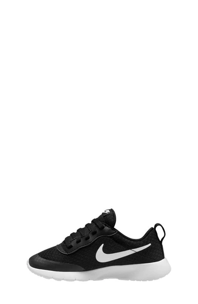 Nike Kids' Tanjun Ez Sneaker In Black/ White/ White