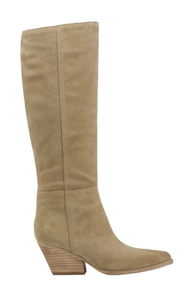 Shop Marc Fisher Challi Pointed Toe Knee High Boot In Light Natural 110