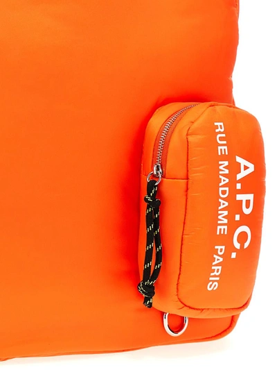 Shop Apc A.p.c. 'puffy' Shopping Bag In Orange