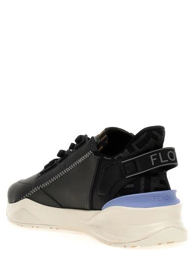 Shop Fendi ' Flow' Sneakers In Gray
