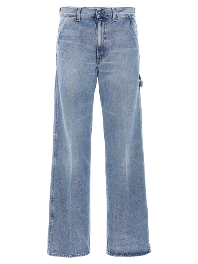 Shop Made In Tomboy 'ko-work' Jeans In Light Blue