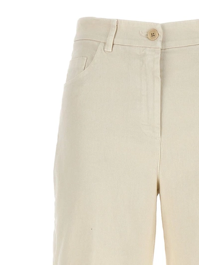 Shop Nude Cargo Pants In White