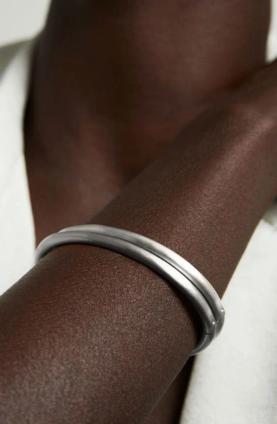 Dean Davidson Crescent Hinge Bangle Bracelet In Silver