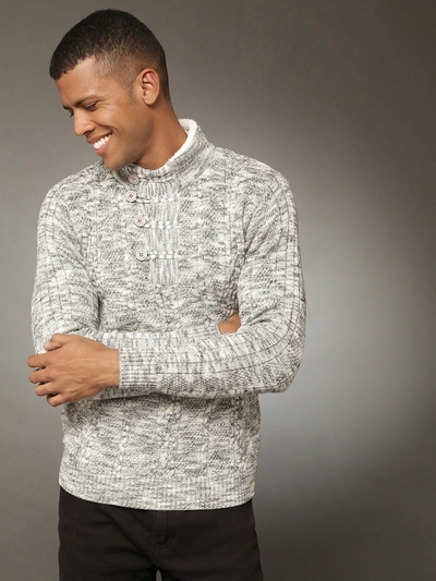 Shop Campus Sutra Men's Sweater In Silver