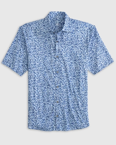Shop Johnnie-o Dax Featherweight Button Up Shirt In Malibu In Multi