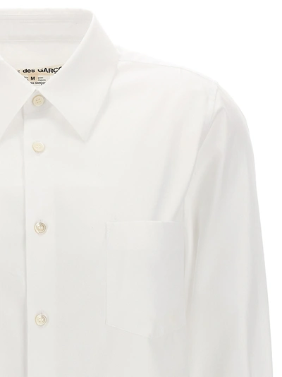 Shop Comme Des Garçons Asymmetrical Shirt Shirt, Blouse White