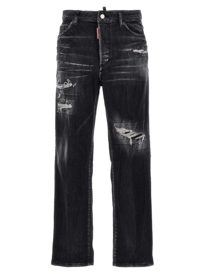 Shop Dsquared2 Boston Jeans Black