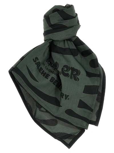 Shop Moncler Genius X Salehe Bembury Scarf Scarves, Foulards Green