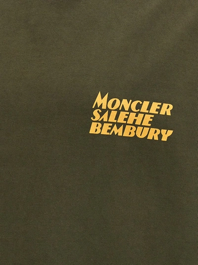 Shop Moncler Genius X Salehe Bembury T-shirt Green