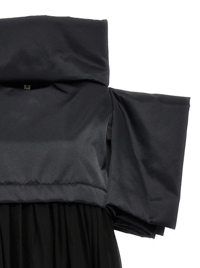 Shop Comme Des Garçons Two-material Dress Dresses Black