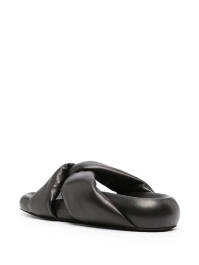 Shop Marni Tie Sandal Shoes In Black