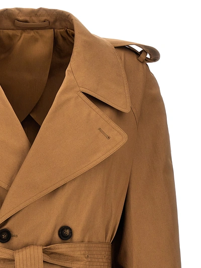 Shop Wardrobe Nyc Double-breasted Trench Coat Coats, Trench Coats In Brown