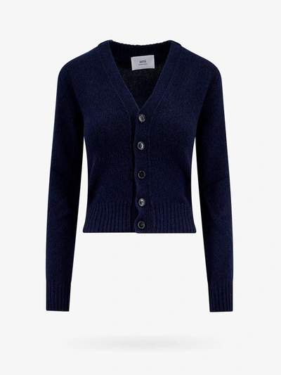 Shop Ami Alexandre Mattiussi Cardigan In Blue