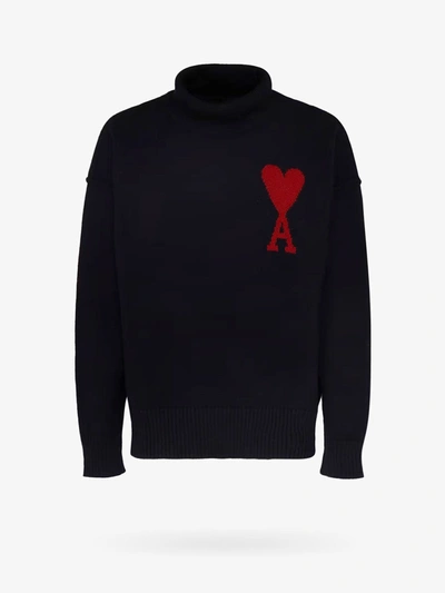 Shop Ami Alexandre Mattiussi Sweater In Black