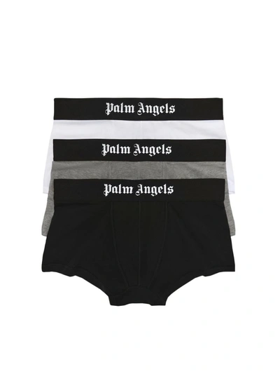 Shop Palm Angels Pack Of Three Boxers In Multicolor