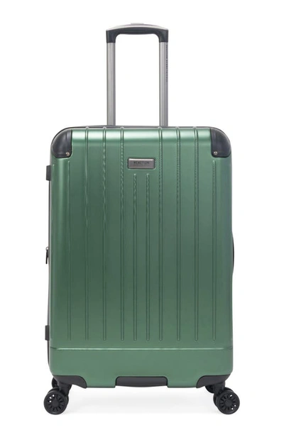Shop Kenneth Cole Reaction Flying Axis 24" Hardside Spinner Suitcase In True Green