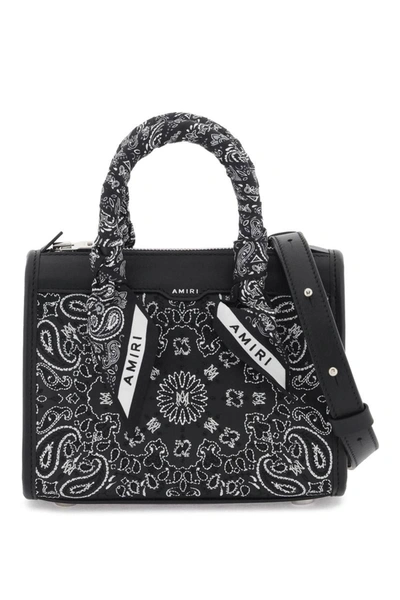Shop Amiri 'micro Triangle' Handbag In Black