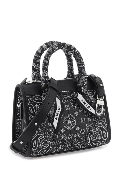 Shop Amiri 'micro Triangle' Handbag In Black