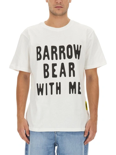 Shop Barrow T-shirt With Logo Unisex In White